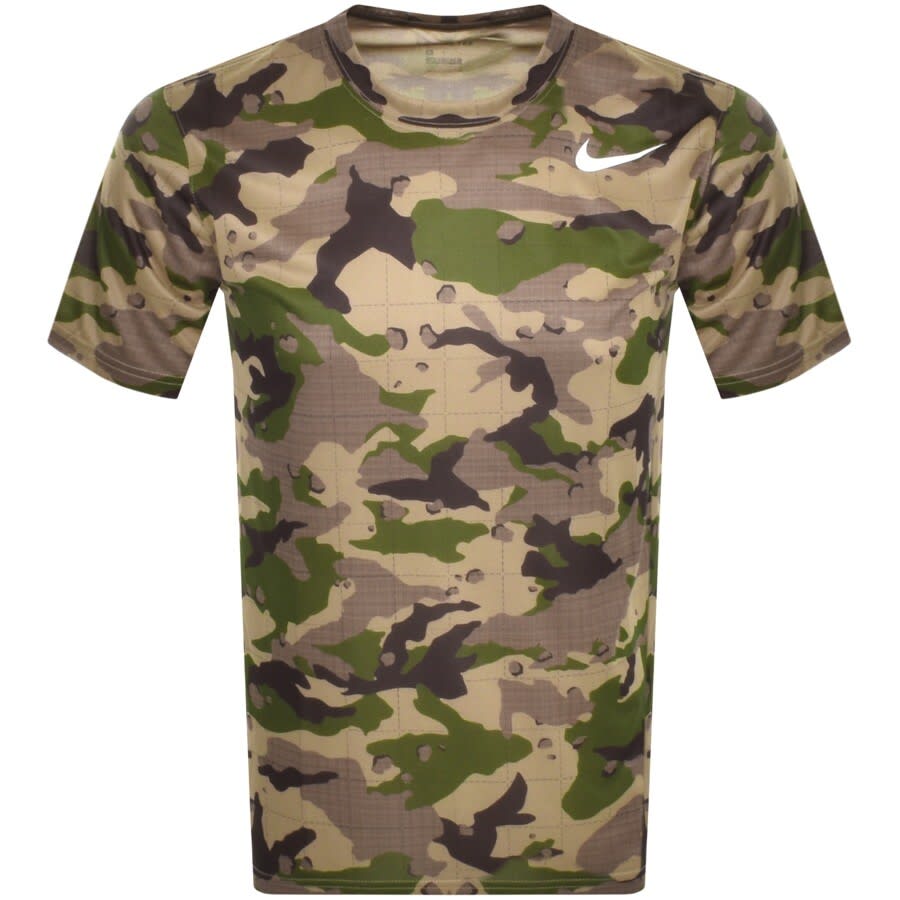 Alternative Image for ProductNike Training Camo Dry T Shirt Khaki1