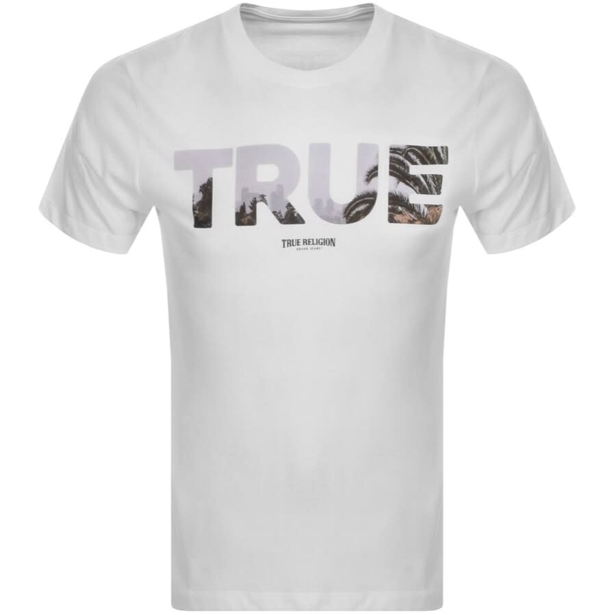 Alternative Image for ProductTrue Religion Photoreal Logo T Shirt White1