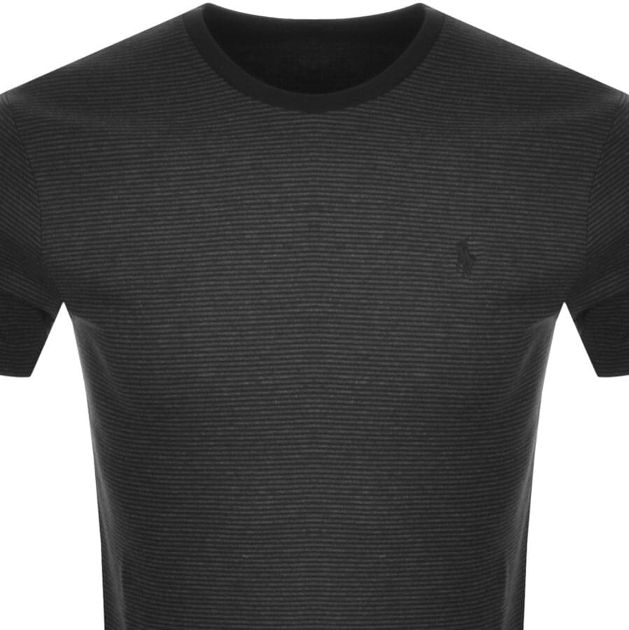 Alternative Image for ProductRalph Lauren Custom Stripe Slim Fit T Shirt Black2