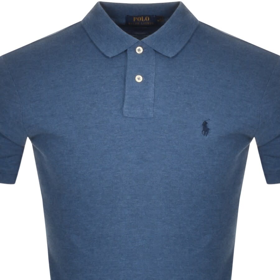 Alternative Image for ProductRalph Lauren Slim Fit Polo T Shirt Blue2