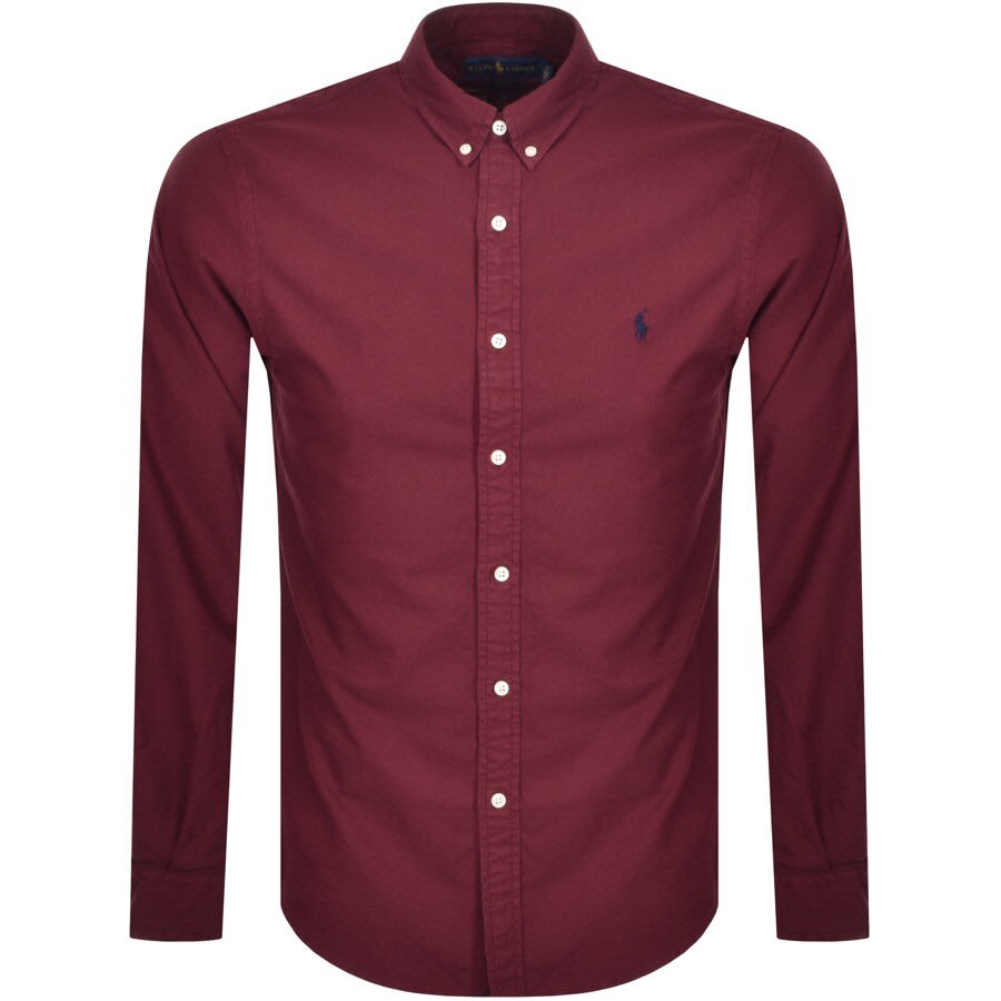 Alternative Image for ProductRalph Lauren Oxford Long Sleeved Shirt Red1