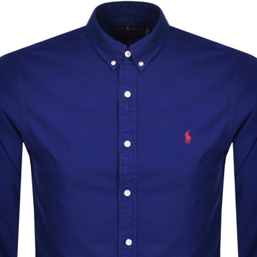 Alternative Image for ProductRalph Lauren Oxford Long Sleeved Shirt Blue2