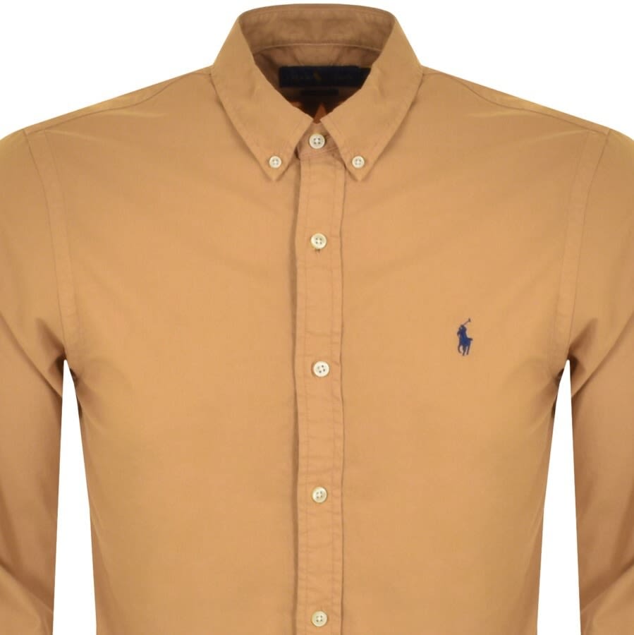 Alternative Image for ProductRalph Lauren Oxford Long Sleeved Shirt Brown2