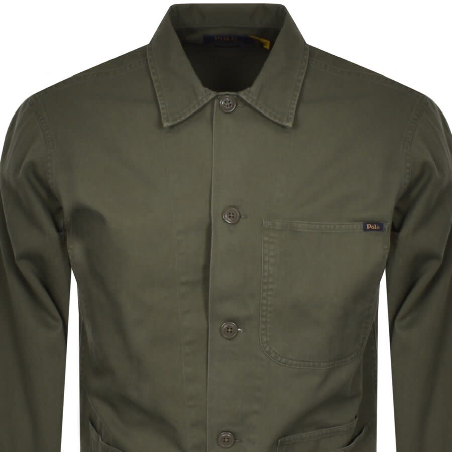 Ralph Lauren Chino Overshirt Green 