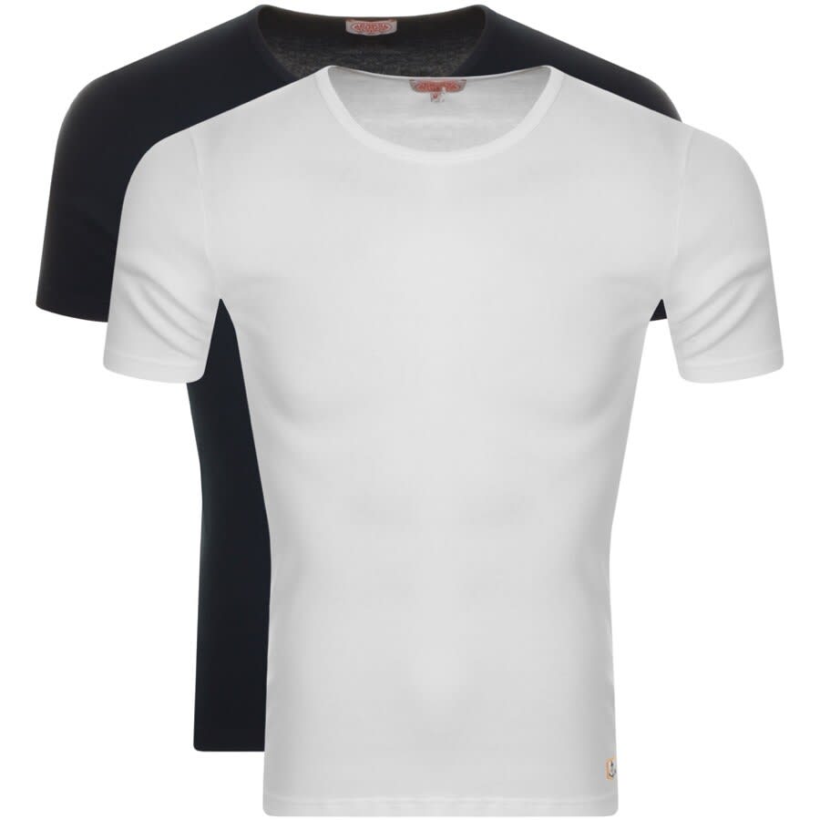 Alternative Image for ProductArmor Lux Double Pack T Shirts White1