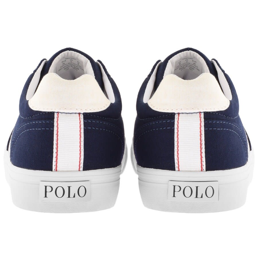 Alternative Image for ProductRalph Lauren Hanford Canvas Trainers Navy2