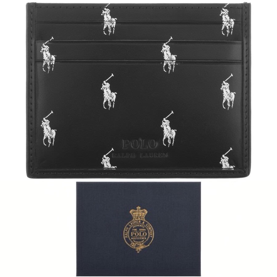 Alternative Image for ProductRalph Lauren Leather Card Holder Black1