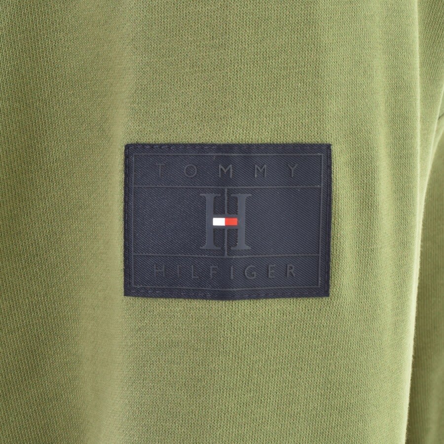 Alternative Image for ProductTommy Hilfiger Mix Media Sweatshirt Green3