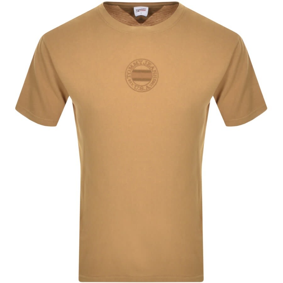 Alternative Image for ProductTommy Jeans Circular Logo T Shirt Brown1