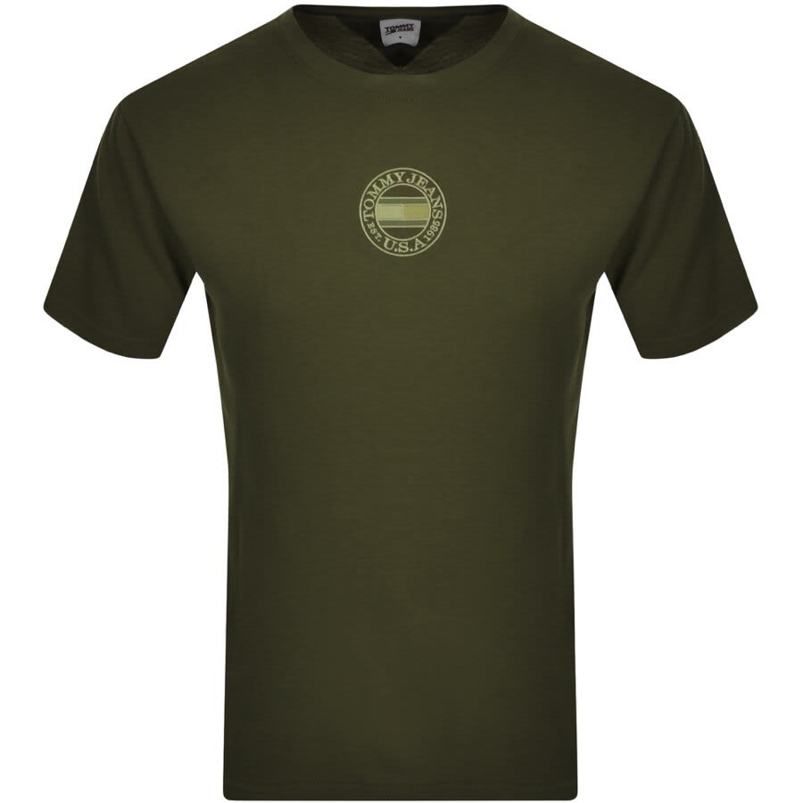 Alternative Image for ProductTommy Jeans Circular Logo T Shirt Green1