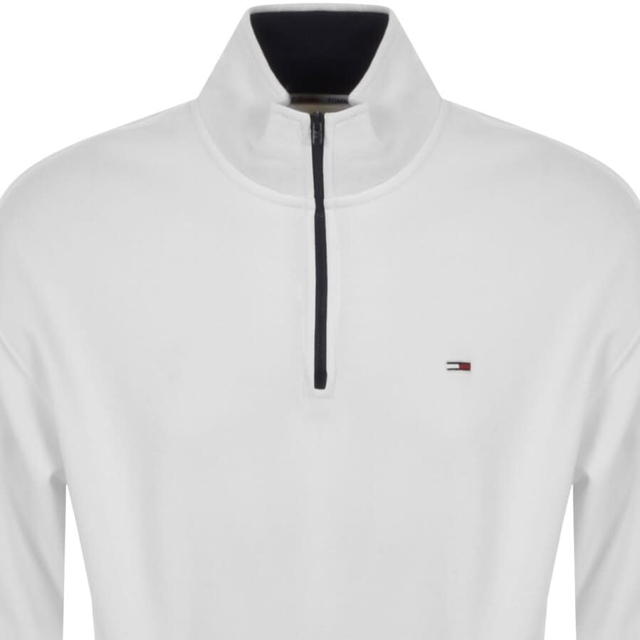 Alternative Image for ProductTommy Jeans Half Zip Mock Neck Sweatshirt White2