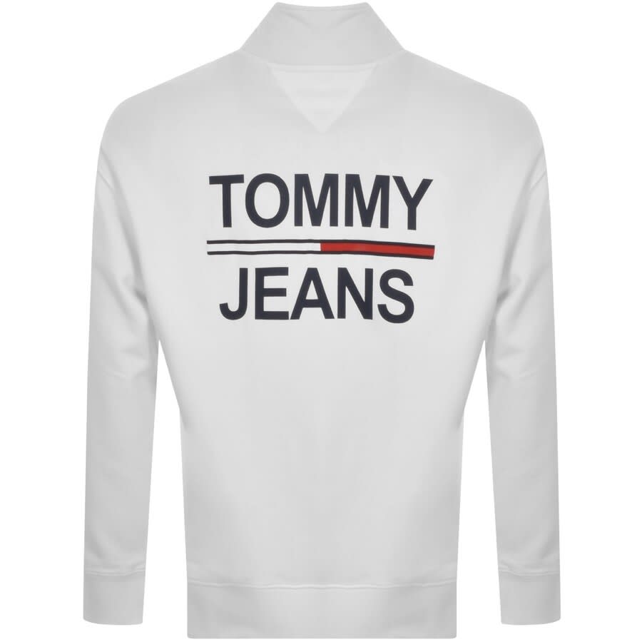 Alternative Image for ProductTommy Jeans Half Zip Mock Neck Sweatshirt White3