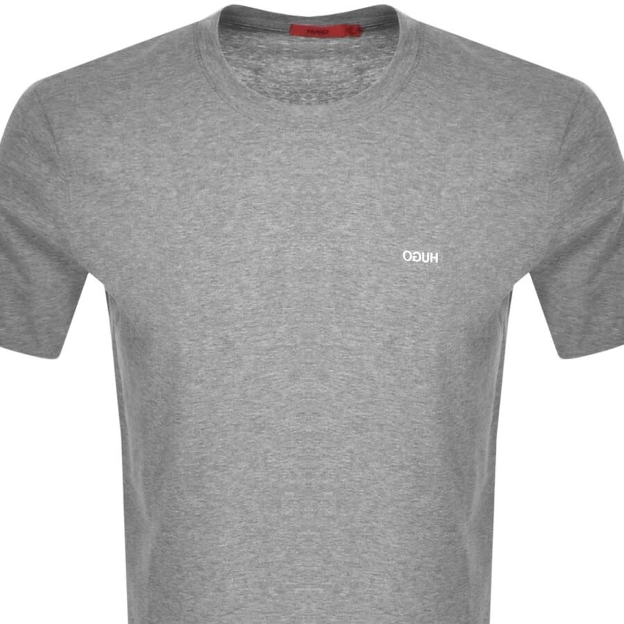 Alternative Image for ProductHUGO Dero 212 Crew Neck Short Sleeve T Shirt Grey2