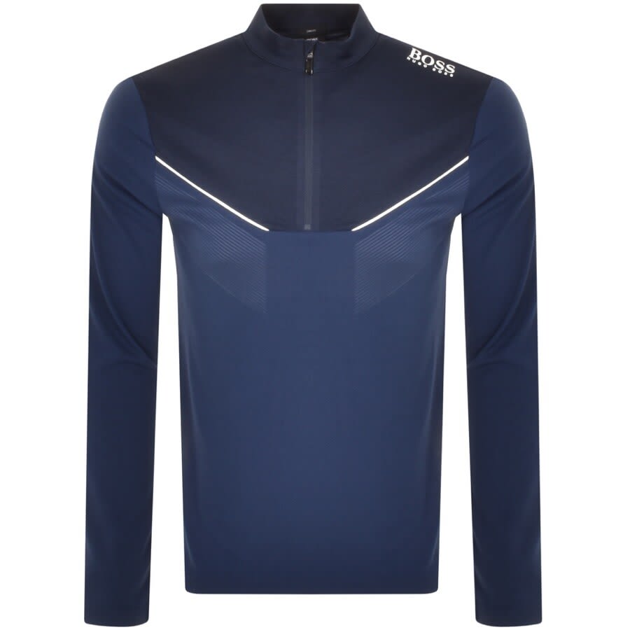 boss half zip sweatshirt