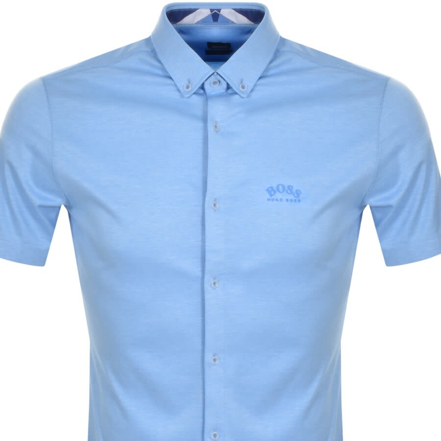 Alternative Image for ProductBOSS Biada R Short Sleeved Shirt Blue2