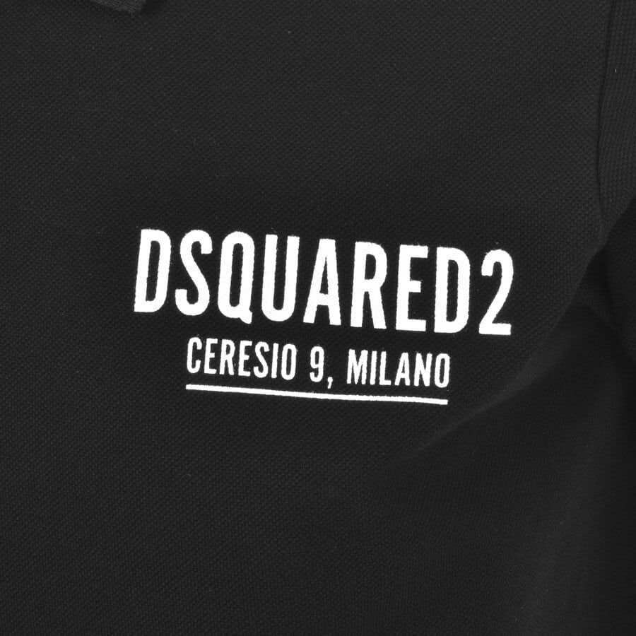 Alternative Image for ProductDSQUARED2 Logo Polo T Shirt Black3