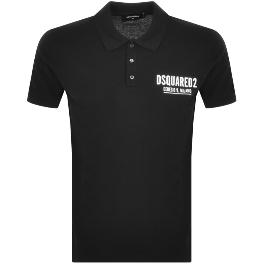 Alternative Image for ProductDSQUARED2 Logo Polo T Shirt Black1