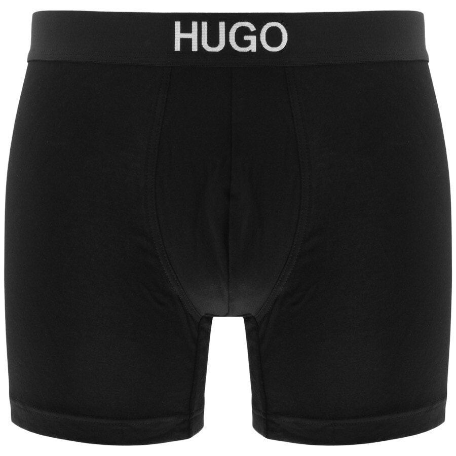Alternative Image for ProductHUGO Double Brother Pack Boxer Trunks Black2