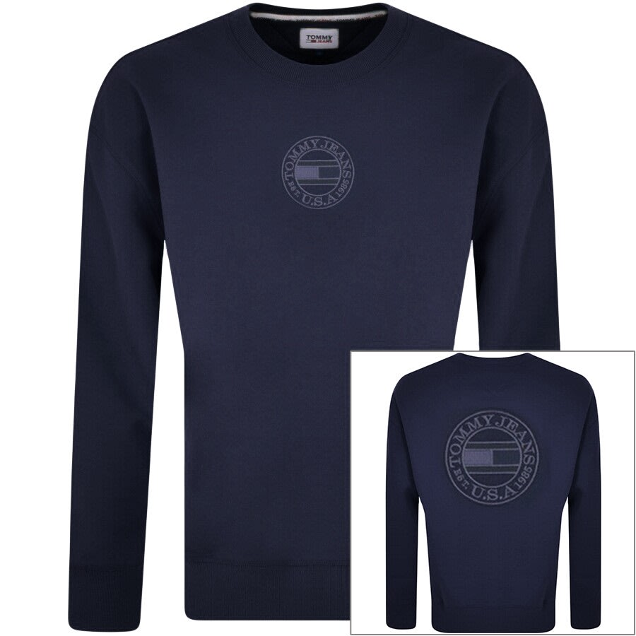 Alternative Image for ProductTommy Jeans Circular Logo Sweatshirt Navy1