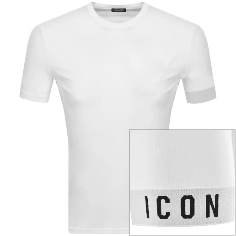Alternative Image for ProductDSQUARED2 Logo Sleeve T Shirt White1