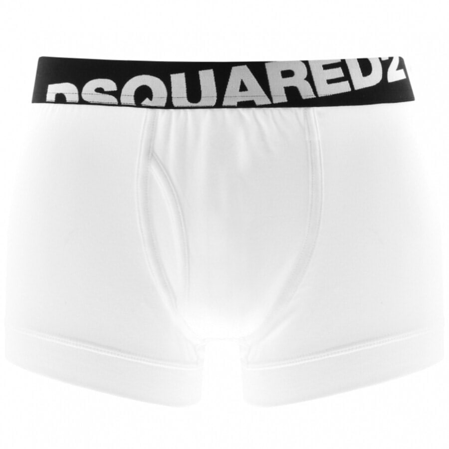 Alternative Image for ProductDSQUARED2 Underwear Double Pack Trunks White2