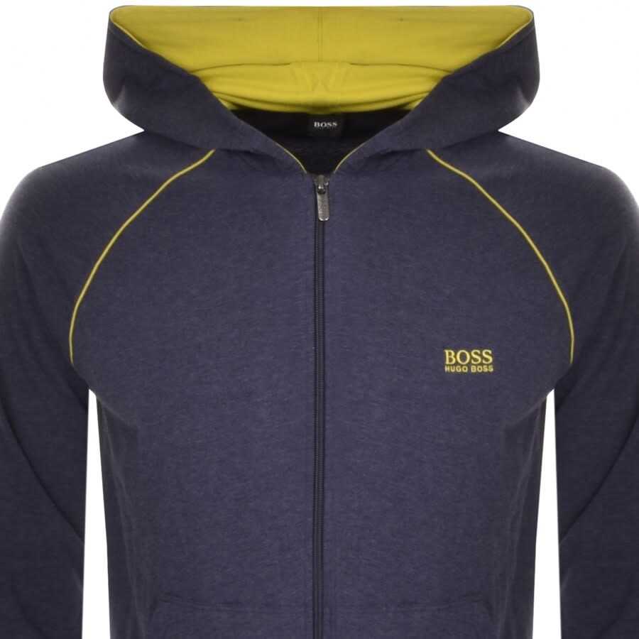 Alternative Image for ProductBOSS Bodywear Lounge Full Zip Hoodie Blue2