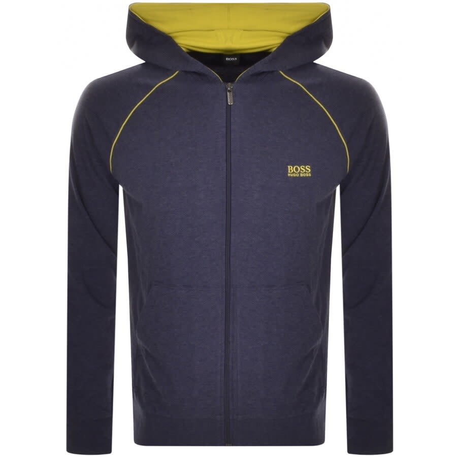 Alternative Image for ProductBOSS Bodywear Lounge Full Zip Hoodie Blue1