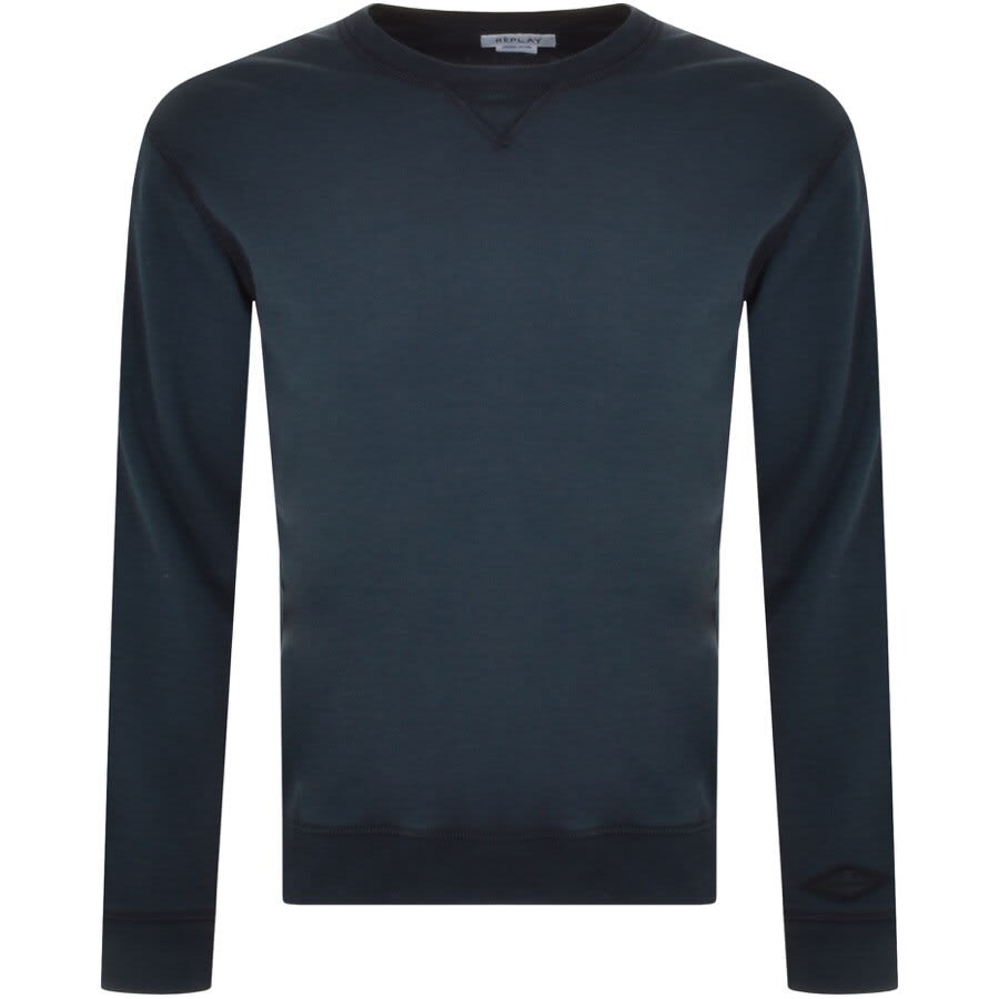 Alternative Image for ProductReplay Crew Neck Sweatshirt Navy1