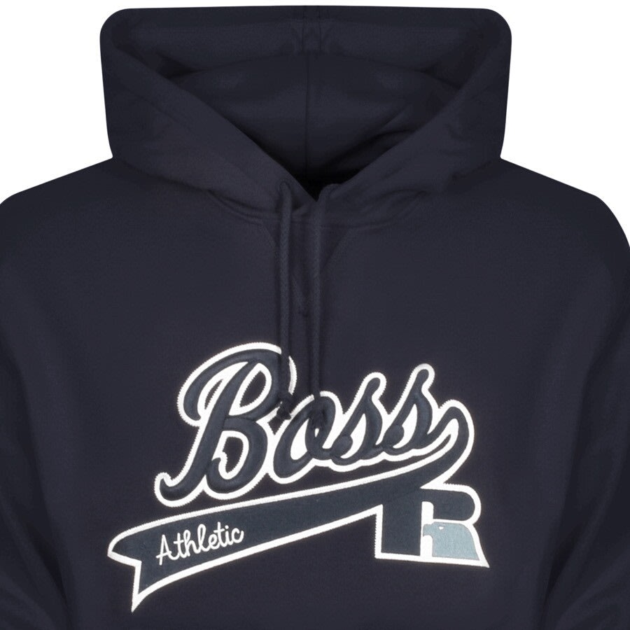 Alternative Image for ProductBOSS X Russell Athletic Safa Hoodie Navy2