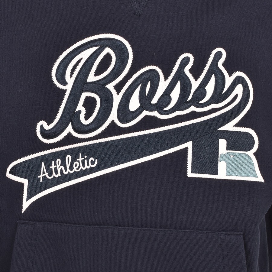 Alternative Image for ProductBOSS X Russell Athletic Safa Hoodie Navy3
