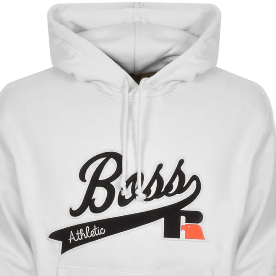 Alternative Image for ProductBOSS X Russell Athletic Safa Hoodie White2
