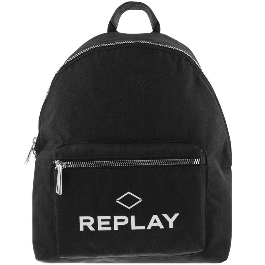 Alternative Image for ProductReplay Logo Backpack Black1