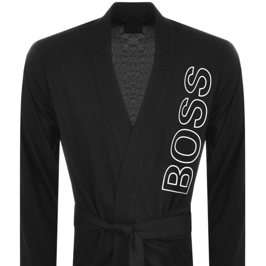Alternative Image for ProductBOSS Kimono Bath Robe Black2