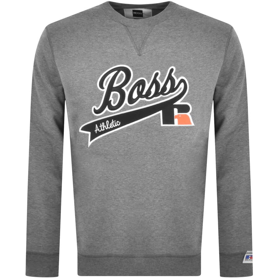 Alternative Image for ProductBOSS X Russell Athletic Stedman Sweatshirt Grey1