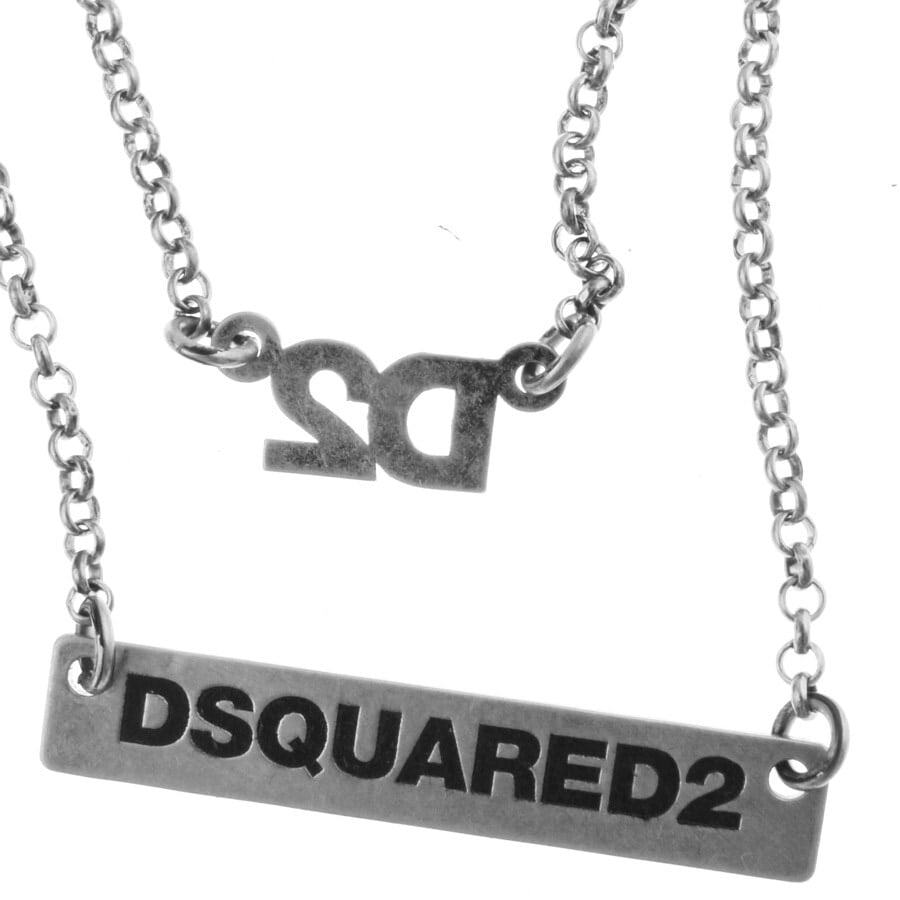 Alternative Image for ProductDSQUARED2 Two Chain Necklace Silver2