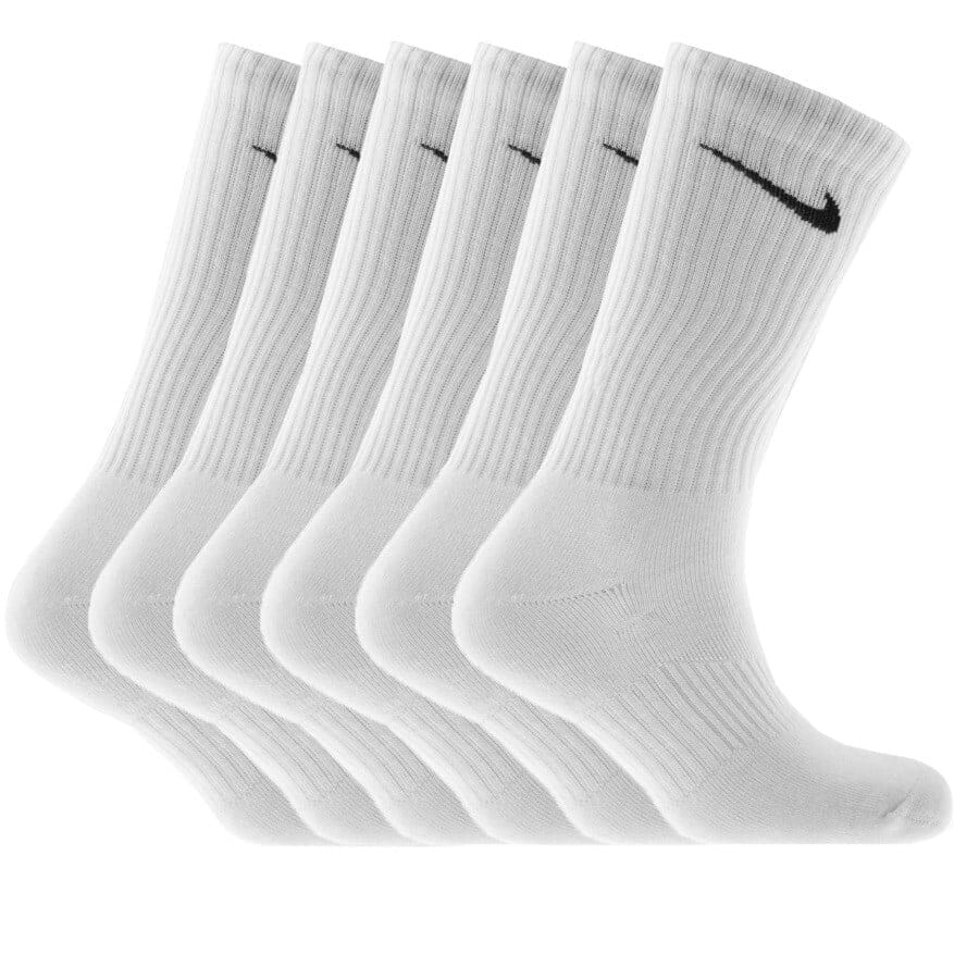 Nike 6 Pack Socks White | Mainline Menswear