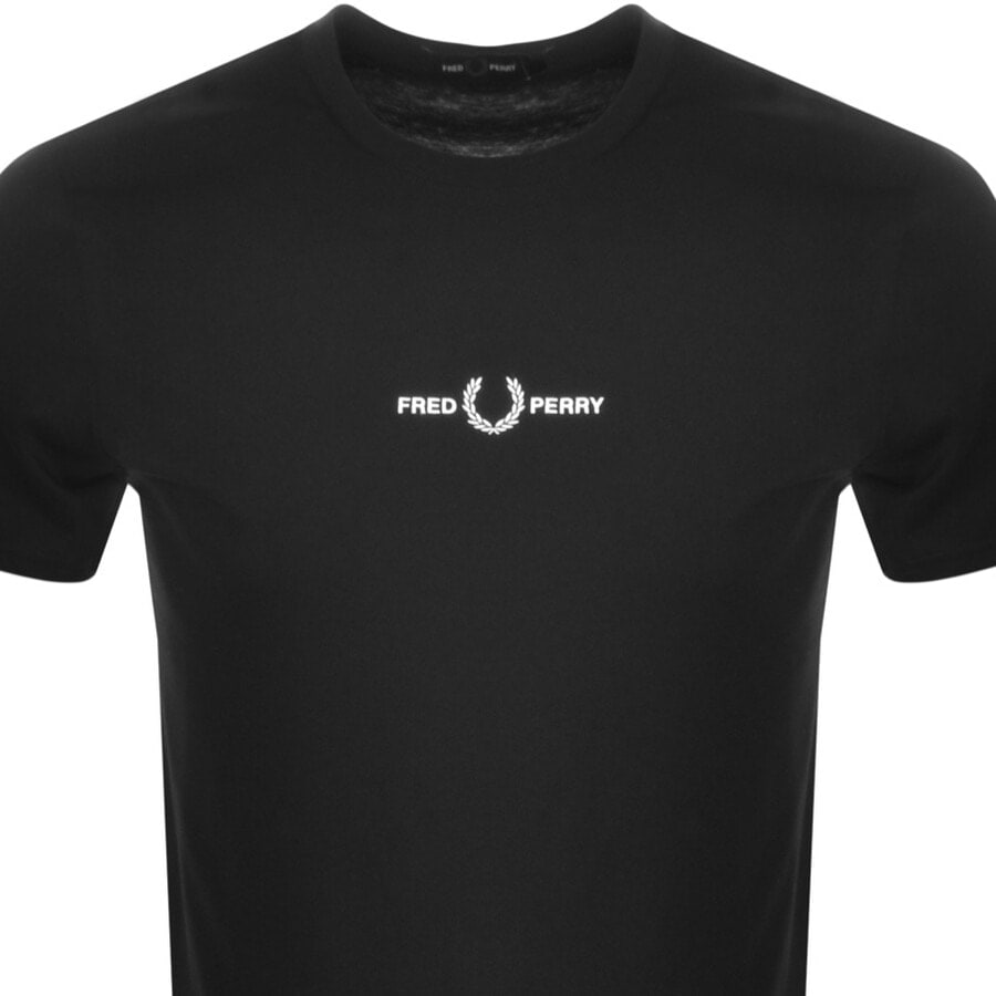 Alternative Image for ProductFred Perry Logo T Shirt Black2