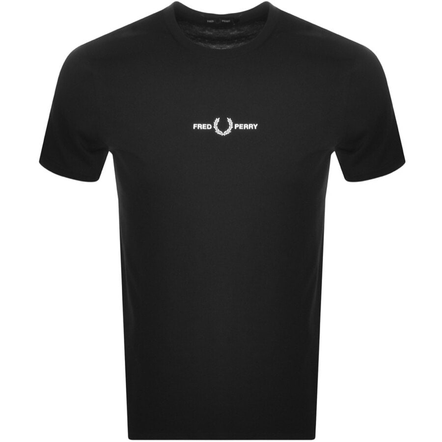 Alternative Image for ProductFred Perry Logo T Shirt Black1