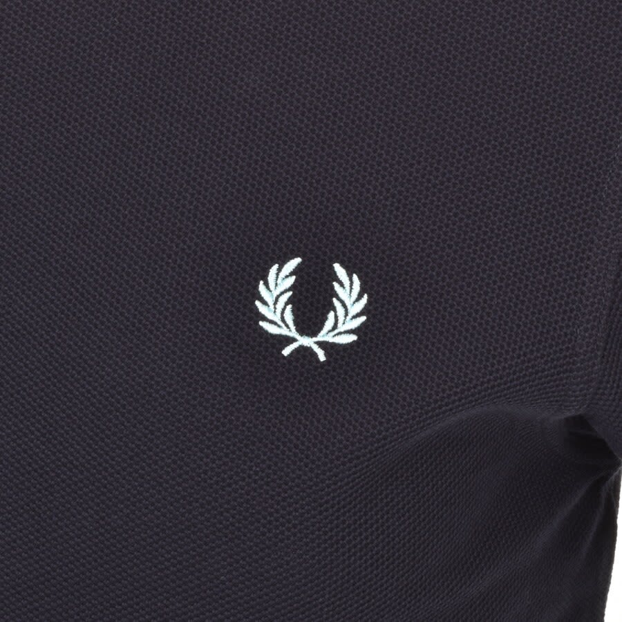 Alternative Image for ProductFred Perry Striped Collar Polo T Shirt Navy3