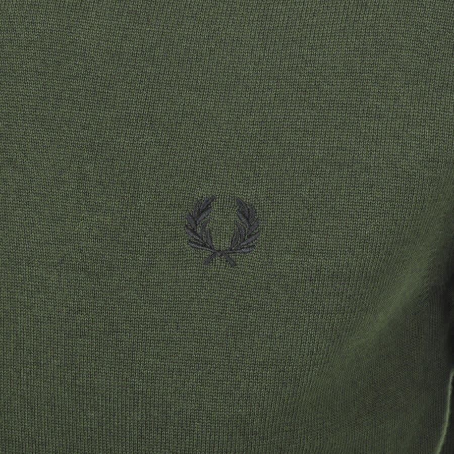 Alternative Image for ProductFred Perry Crew Neck Knit Jumper Green3