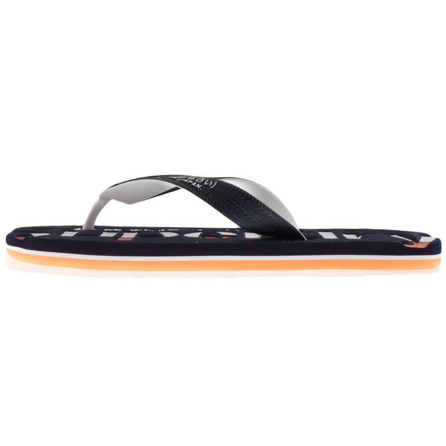 Alternative Image for ProductSuperdry Scuba Logo Flip Flops Navy2