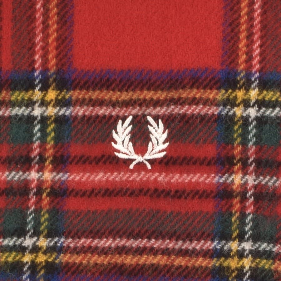 Alternative Image for ProductFred Perry Tartan Scarf Red3