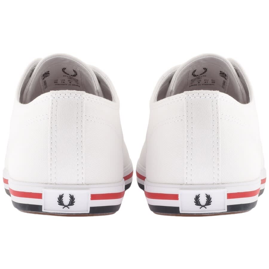 Alternative Image for ProductFred Perry Kingston Twill Trainers White2