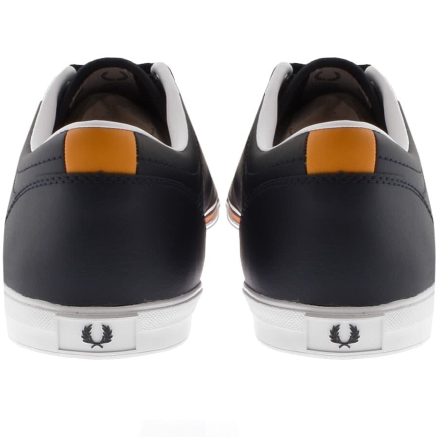 Alternative Image for ProductFred Perry Baseline Leather Trainers Navy2