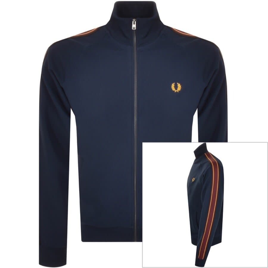 Alternative Image for ProductFred Perry Stripe Taped Jacket Navy1