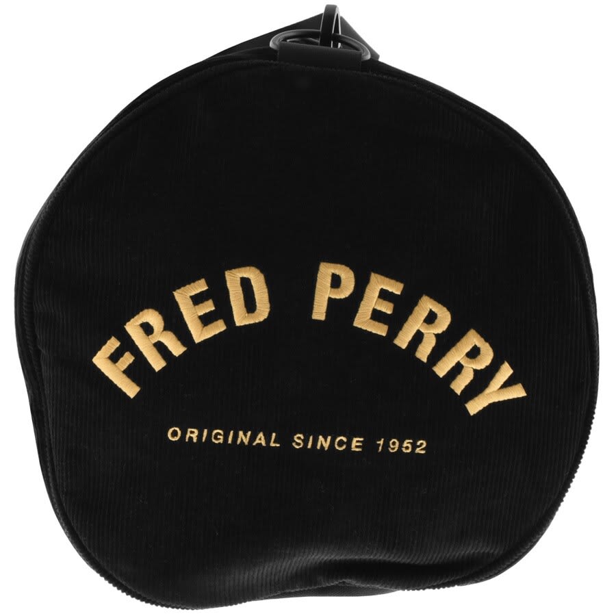 Alternative Image for ProductFred Perry Corduroy Barrel Bag Black3