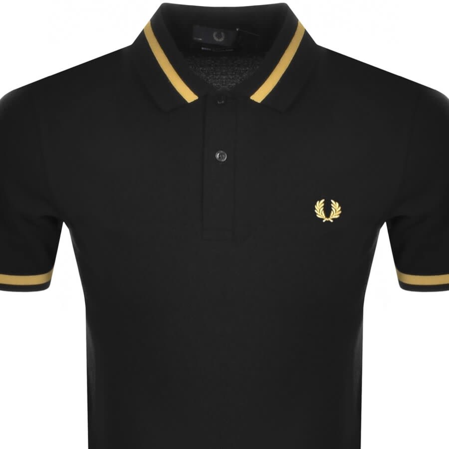 Alternative Image for ProductFred Perry Tipped Polo T Shirt Black2
