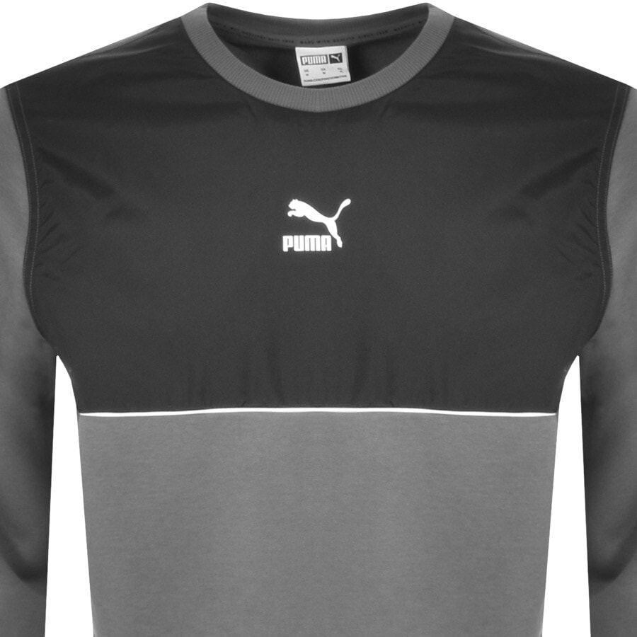 Alternative Image for ProductPuma Castlerock Crew Neck Sweatshirt Grey2