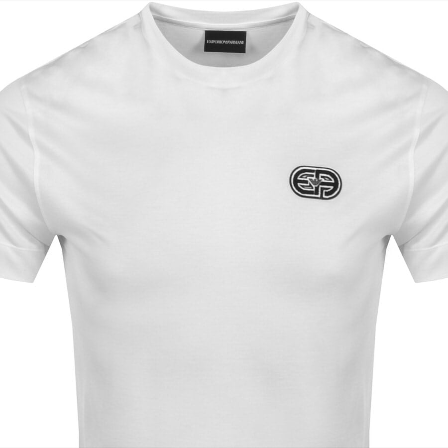 Alternative Image for ProductEmporio Armani Crew Neck Logo T Shirt White2