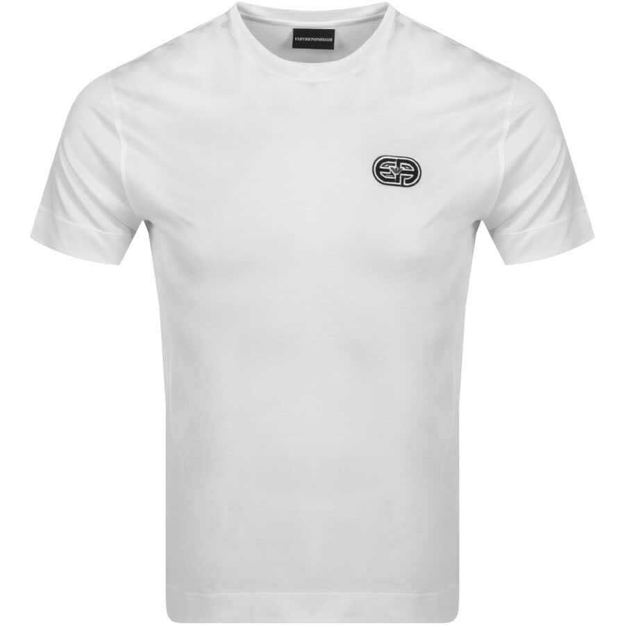 Alternative Image for ProductEmporio Armani Crew Neck Logo T Shirt White1